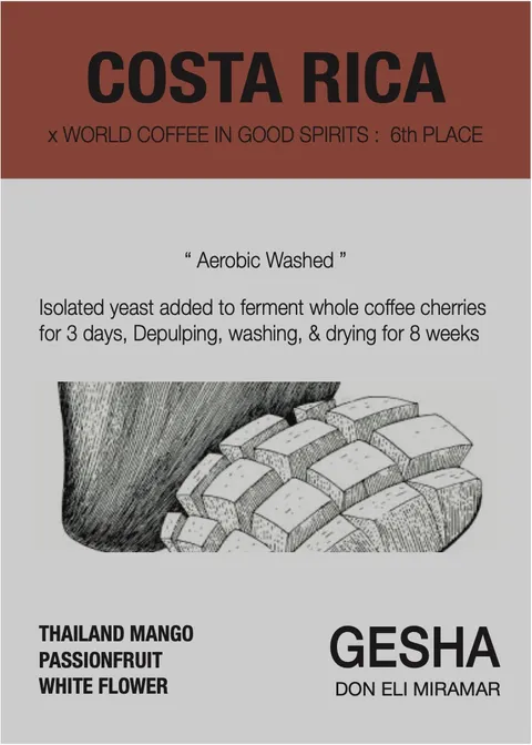Roast8ry Costa Rica Gesha high-end — back of pack