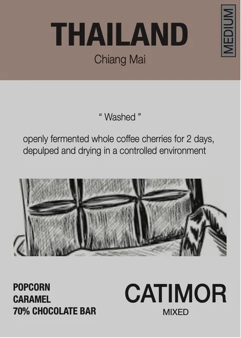 Roast8ry Thailand single-origin — back of pack