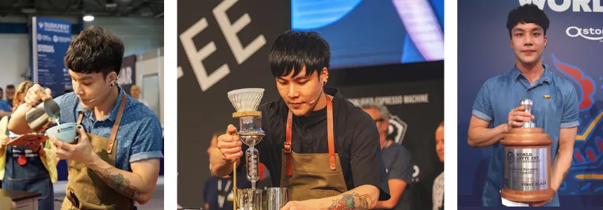 Roast8ry Thailand national latte art champion
